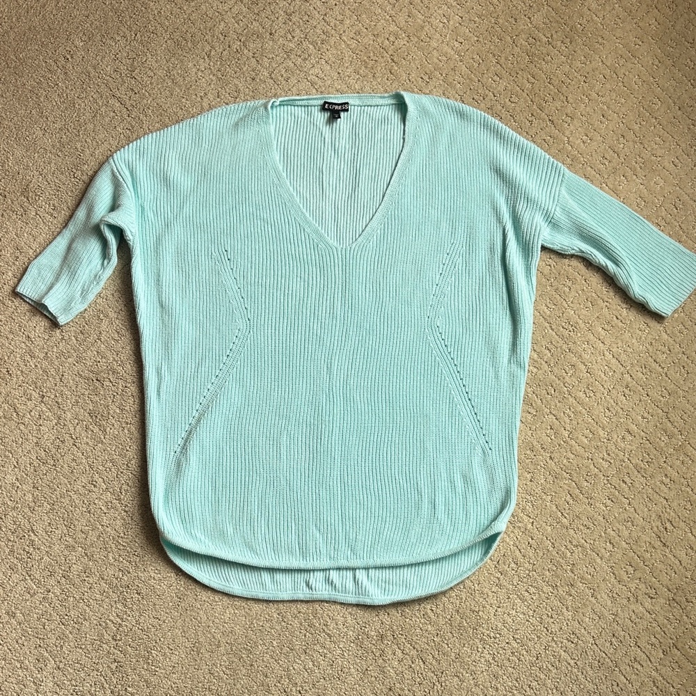 Express Cotton Dolman Sweater, Size M